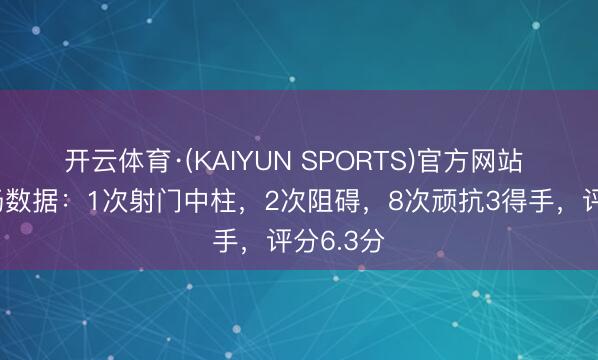 开云体育·(KAIYUN SPORTS)官方网站 埃泽本场数据：1次射门中柱，2次阻碍，8次顽抗3得手，<a href=