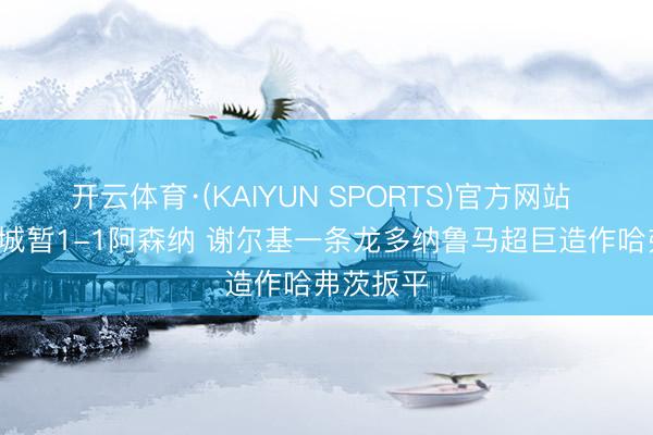 开云体育·(KAIYUN SPORTS)官方网站 半场-曼城暂1-1阿森纳 谢尔基一条龙多纳鲁马超巨造作哈弗茨扳平