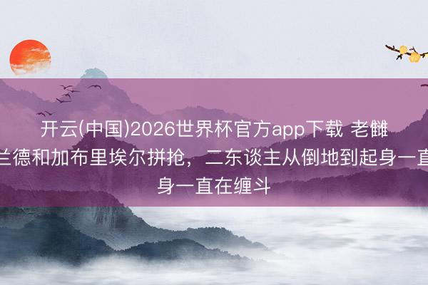 开云(中国)2026世界杯官方app下载 老雠敌！哈兰德和加布里埃尔拼抢，二东谈主从倒地到起身一直在缠斗