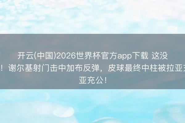 开云(中国)2026世界杯官方app下载 这没进啊！谢尔基射门击中加布反弹，皮球最终中柱被拉亚充公！
