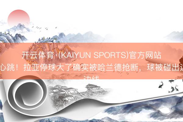开云体育·(KAIYUN SPORTS)官方网站 玩心跳！拉亚停球大了确实被哈兰德抢断，球被碰出边线